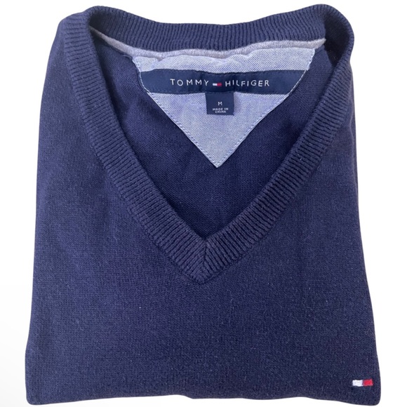 Men Tommy Hilfiger blue pull over vest - Picture 3 of 4